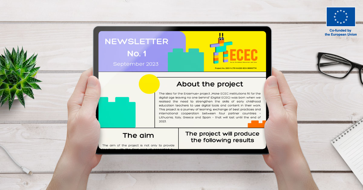 Digital ECEC Project’s exciting updates in Newsletter No.1 October 2023 3